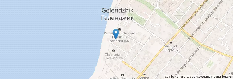 Mapa de ubicacion de Золотой Век en Russland, Föderationskreis Südrussland, Region Krasnodar, Городской Округ Геленджик.