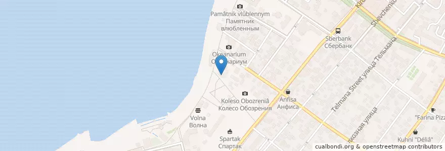 Mapa de ubicacion de Тортуга en 俄罗斯/俄羅斯, 南部联邦管区, 克拉斯诺达尔边疆区, Городской Округ Геленджик.