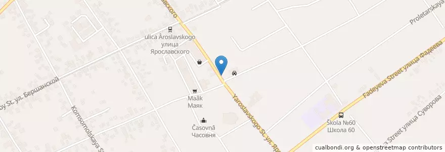 Mapa de ubicacion de Сбербанк en Россия, Южный Федеральный Округ, Краснодарский Край, Городской Округ Краснодар.