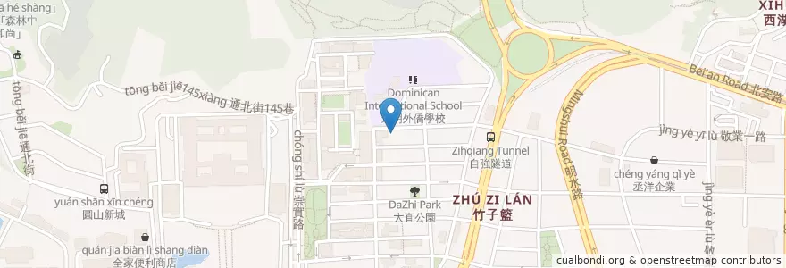 Mapa de ubicacion de 大門匚 en Taiwan, Nuova Taipei, Taipei, Distretto Di Zhongshan.