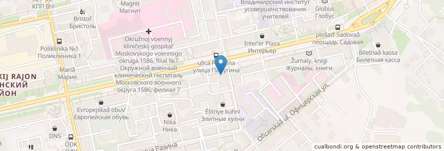 Mapa de ubicacion de Lege artis en Rusia, Distrito Federal Central, Óblast De Vladímir, Городской Округ Владимир.