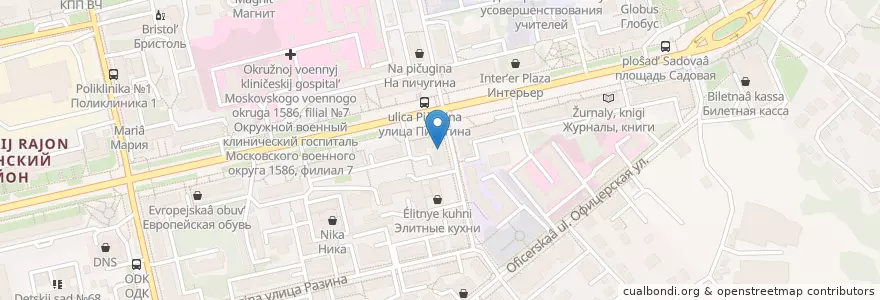Mapa de ubicacion de Сантэ en Rússia, Distrito Federal Central, Владимирская Область, Городской Округ Владимир.