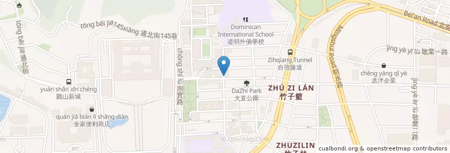 Mapa de ubicacion de Coco en تایوان, 新北市, تایپه, 中山區.