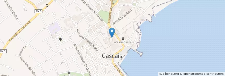 Mapa de ubicacion de John Bull en Portugal, Metropolregion Lissabon, Lissabon, Großraum Lissabon, Cascais, Cascais E Estoril.