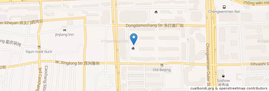 Mapa de ubicacion de 前门小学 en China, Beijing, Hebei, 东城区.
