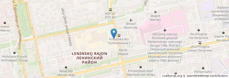 Mapa de ubicacion de Юниаструм банк en Rússia, Distrito Federal Central, Владимирская Область, Городской Округ Владимир.