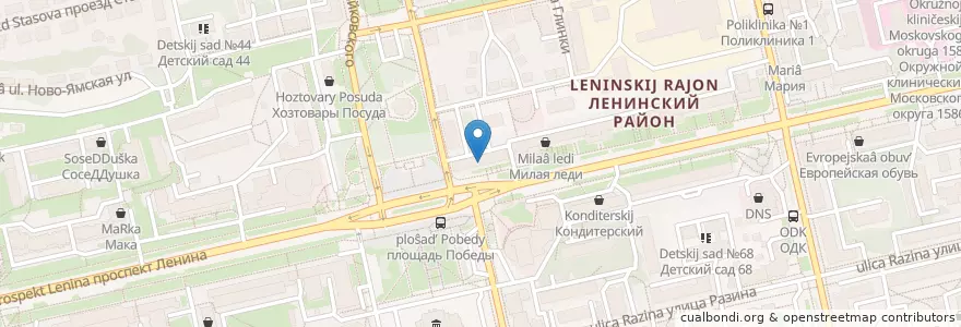 Mapa de ubicacion de Ладушка en Rusia, Центральный Федеральный Округ, Владимирская Область, Городской Округ Владимир.