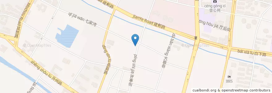 Mapa de ubicacion de 李记牛肉锅贴 en China, Jiangsu, Nanjing City, Qinhuai District.