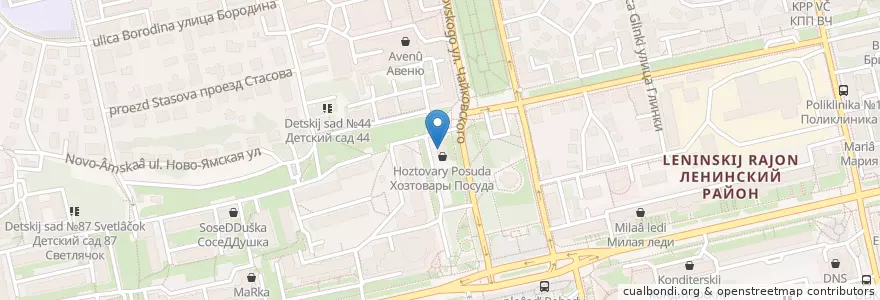 Mapa de ubicacion de Дуэт en روسيا, Центральный Федеральный Округ, فلاديمير أوبلاست, Городской Округ Владимир.