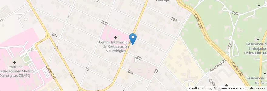 Mapa de ubicacion de Clínica Internacional Siboney en 古巴, La Habana, Playa.