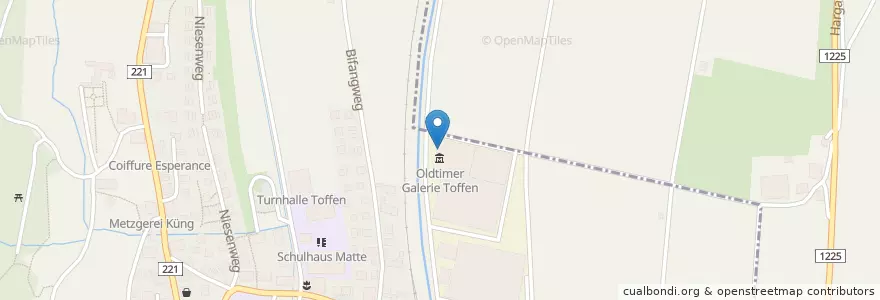 Mapa de ubicacion de Restaurant Oldtimer Galerie en سويسرا, برن, Verwaltungsregion Bern-Mittelland, Verwaltungskreis Bern-Mittelland, Toffen.