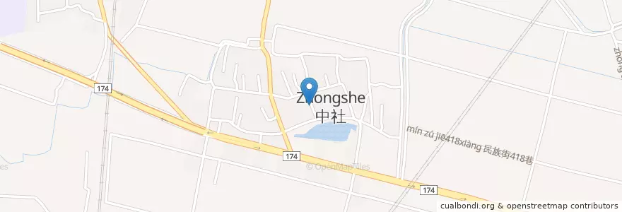 Mapa de ubicacion de 聖慈宮 en 臺灣, 臺南市, 六甲區.