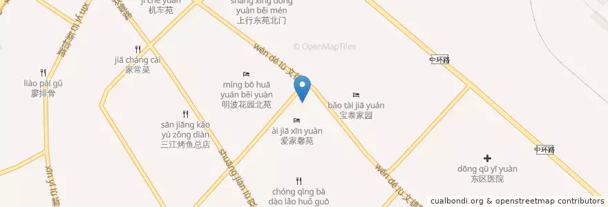 Mapa de ubicacion de 八里庄菜市场 en China, Sichuan, 成都市, 成华区 (Chenghua).