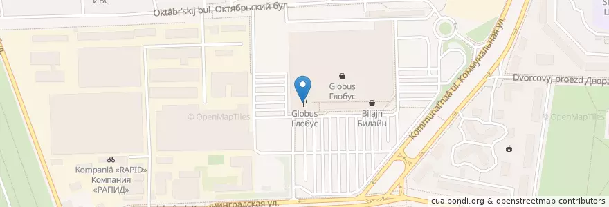 Mapa de ubicacion de Глобус en Rusia, Центральный Федеральный Округ, Московская Область, Городской Округ Королёв.