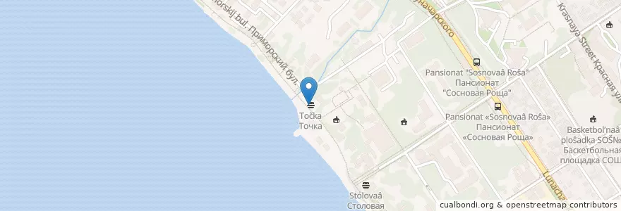 Mapa de ubicacion de Точка en Russia, South Federal District, Krasnodar Krai, Городской Округ Геленджик.
