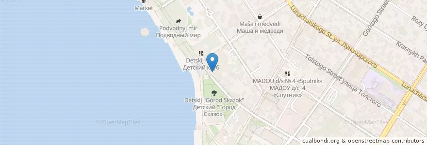 Mapa de ubicacion de Пицца Марио en Russie, District Fédéral Du Sud, Kraï De Krasnodar, Городской Округ Геленджик.