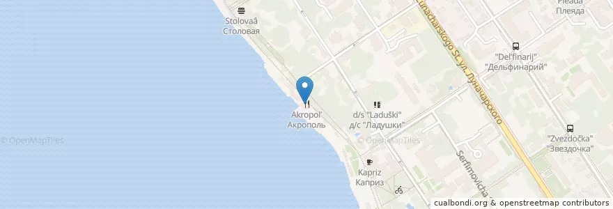 Mapa de ubicacion de Акрополь en Rusland, Zuidelijk Federaal District, Kraj Krasnodar, Городской Округ Геленджик.