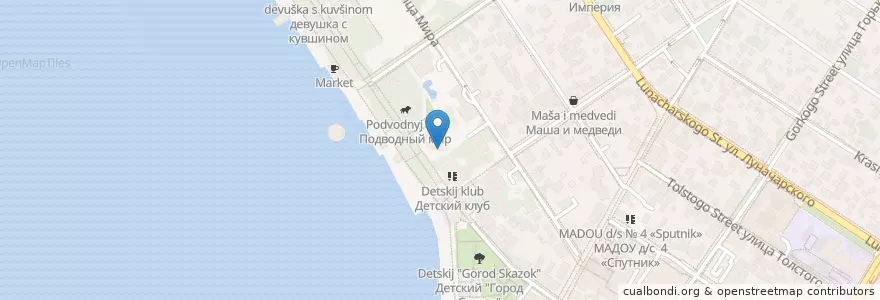 Mapa de ubicacion de lobby bar "Hollywood" en 俄罗斯/俄羅斯, 南部联邦管区, 克拉斯诺达尔边疆区, Городской Округ Геленджик.