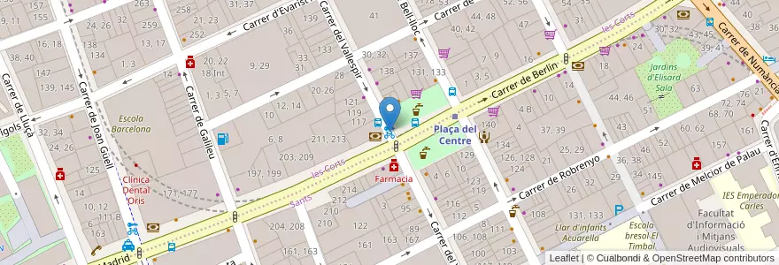 Mapa de ubicacion de 195 - Vallespir 130 en Espanha, Catalunha, Barcelona, Barcelonès, Barcelona.