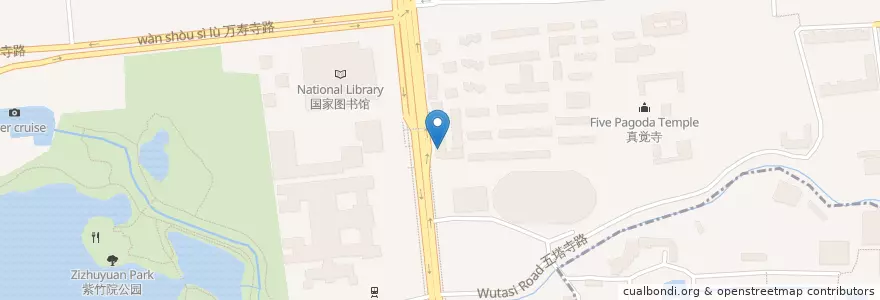 Mapa de ubicacion de 天弘济生大药房 en Çin, Pekin, Hebei, 海淀区.