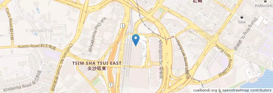 Mapa de ubicacion de Maxim en China, Guangdong, Hong Kong, New Territories, Kowloon, Yau Tsim Mong District, Kowloon City District.