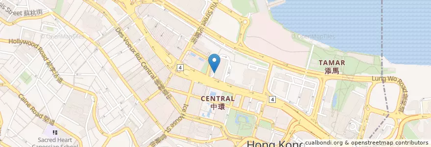 Mapa de ubicacion de 天星碼頭多層停車場公廁 Star Ferry Multi-storey Car Park Public Toilet en Chine, Guangdong, Hong Kong, Île De Hong Kong, Nouveaux Territoires, 中西區 Central And Western District.