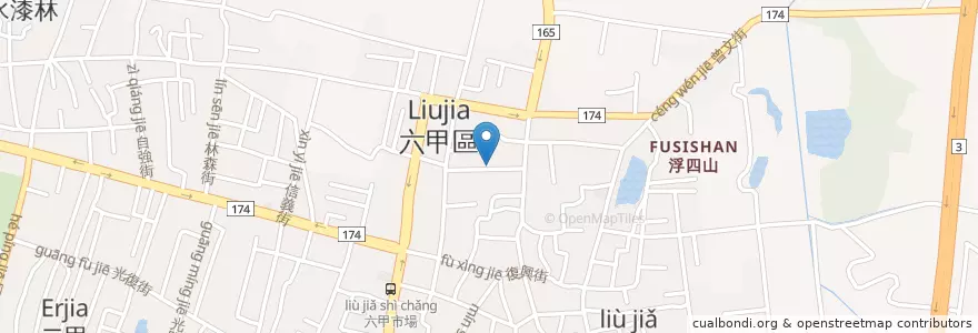 Mapa de ubicacion de 長老教會 en Taiwan, Tainan, Liujia.
