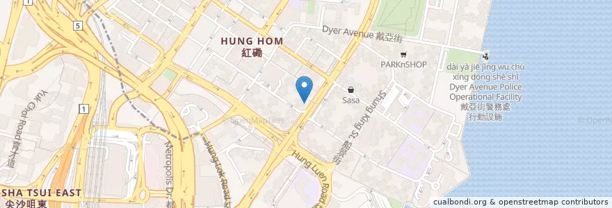 Mapa de ubicacion de 中國銀行 Bank of China en 中国, 广东省, 香港 Hong Kong, 九龍 Kowloon, 新界 New Territories, 九龍城區 Kowloon City District.