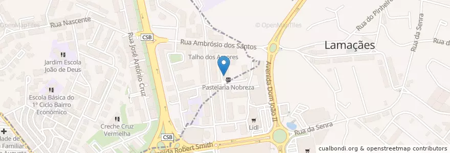 Mapa de ubicacion de Restaurante Latino en Portogallo, Nord, Braga, Cávado, Braga.