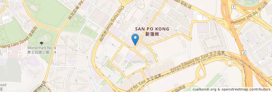 Mapa de ubicacion de Maxim MX en China, Guangdong, Hong Kong, Wilayah Baru, Kowloon, 黃大仙區 Wong Tai Sin District, 九龍城區 Kowloon City District.