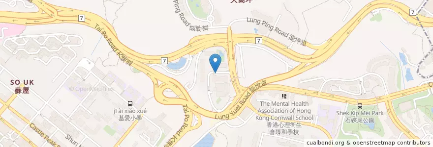 Mapa de ubicacion de 澤安邨 Chak On Estate en China, Cantão, Hong Kong, Kowloon, Novos Territórios, 深水埗區 Sham Shui Po District.