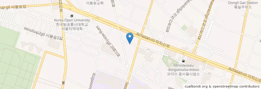 Mapa de ubicacion de 국수집 en Korea Selatan, 서울, 성동구, 성수1가1동.