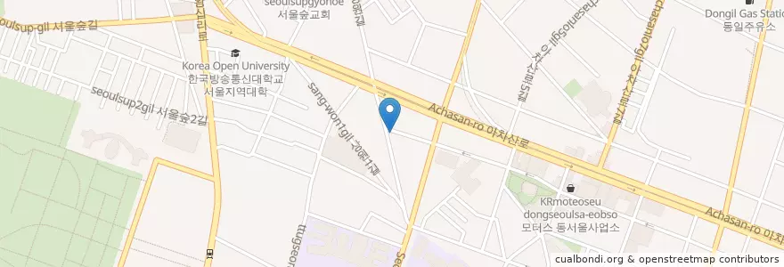 Mapa de ubicacion de Coffee Tree en 대한민국, 서울, 성동구, 성수1가1동.