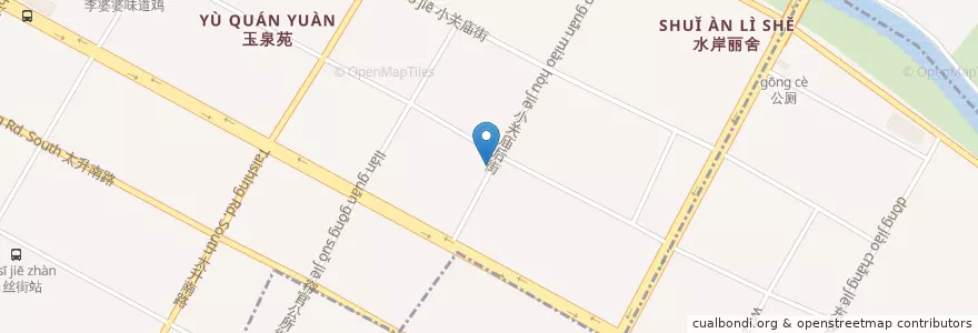 Mapa de ubicacion de 娇子咖啡屋 en 中国, 四川省, 成都市.