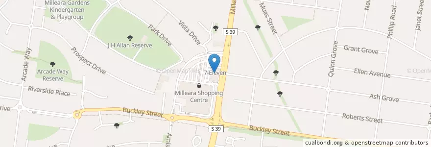 Mapa de ubicacion de Chemist Warehouse en 오스트레일리아, Victoria, City Of Moonee Valley.