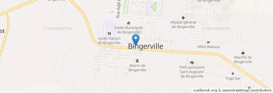 Mapa de ubicacion de École maternelle publique en Кот-Д’Ивуар, Абиджан, Bingerville.