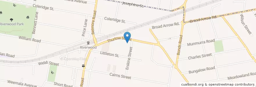 Mapa de ubicacion de St Josephs Church en Australia, Nueva Gales Del Sur, Georges River Council, Sydney.