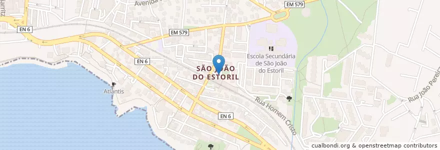 Mapa de ubicacion de Geladaria Cristalle en Portugal, Metropolregion Lissabon, Lissabon, Großraum Lissabon, Cascais, Cascais E Estoril.