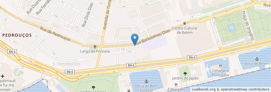 Mapa de ubicacion de Descobre en Portekiz, Área Metropolitana De Lisboa, Lisboa, Grande Lisboa, Belém.