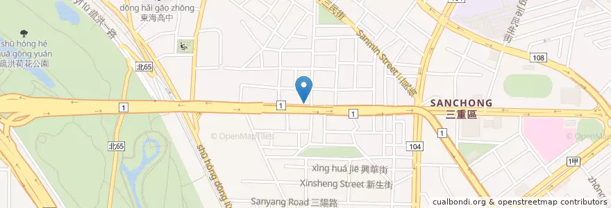 Mapa de ubicacion de 滷底撈 en Тайвань, Новый Тайбэй.