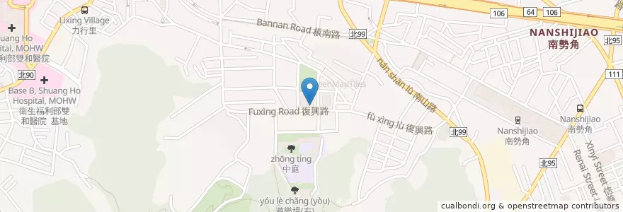 Mapa de ubicacion de 景安派出所 en 台湾, 新北市, 中和区.