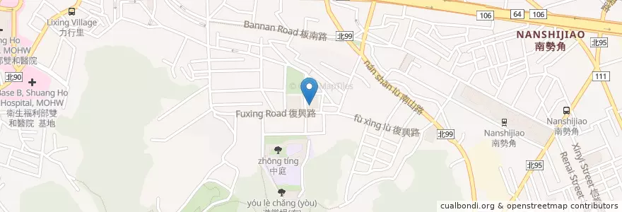 Mapa de ubicacion de 中和基督教會 en Taiwan, Nuova Taipei, Džonghė.