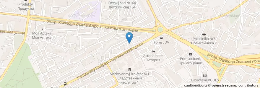 Mapa de ubicacion de Почтовое отделение №106 en Russie, District Fédéral Extrême-Oriental, Kraï Du Primorie, Владивостокский Городской Округ.