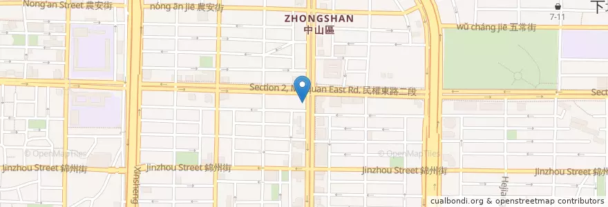 Mapa de ubicacion de 台北松江路郵局 en Taiwan, Nuova Taipei, Taipei, Distretto Di Zhongshan.