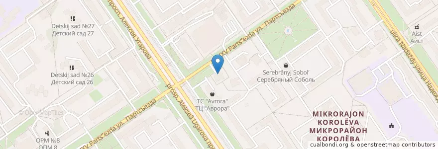 Mapa de ubicacion de Оскольский Аптекарь en Rusia, Distrito Federal Central, Óblast De Bélgorod, Старооскольский Городской Округ.