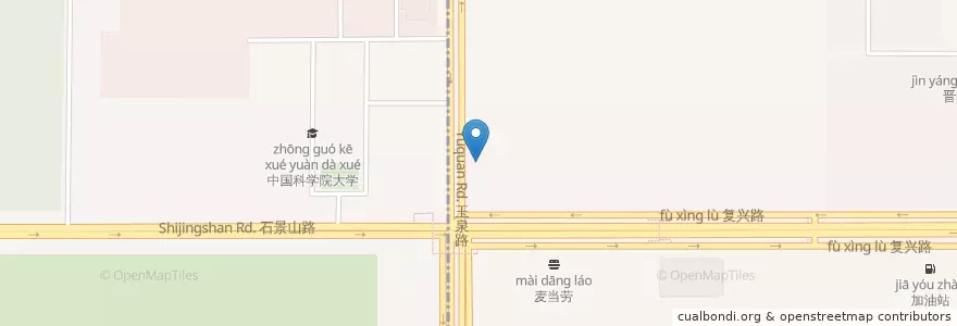 Mapa de ubicacion de 田师傅红烧肉 en الصين, بكين, خبي, 石景山区, 海淀区.