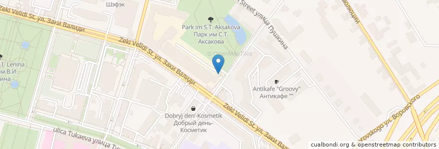 Mapa de ubicacion de Стоматологическая поликлиника № 5 en Russia, Volga Federal District, Bashkortostan, Городской Округ Уфа.
