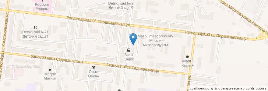 Mapa de ubicacion de Улыбка en Rusya Federasyonu, Центральный Федеральный Округ, Bryansk Oblastı, Новозыбковский Городской Округ.