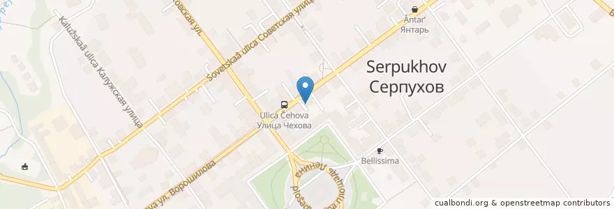 Mapa de ubicacion de Старый Дворик en 俄罗斯/俄羅斯, Центральный Федеральный Округ, 莫斯科州, Городской Округ Серпухов.