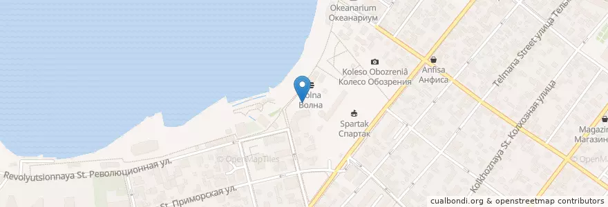 Mapa de ubicacion de Весёлая кума en Rusia, Южный Федеральный Округ, Krai De Krasnodar, Городской Округ Геленджик.